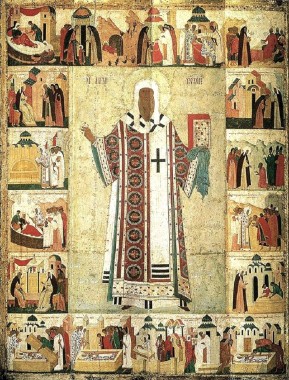 Святитель Алексий с житием, автор — Дионисий 1480-е годы