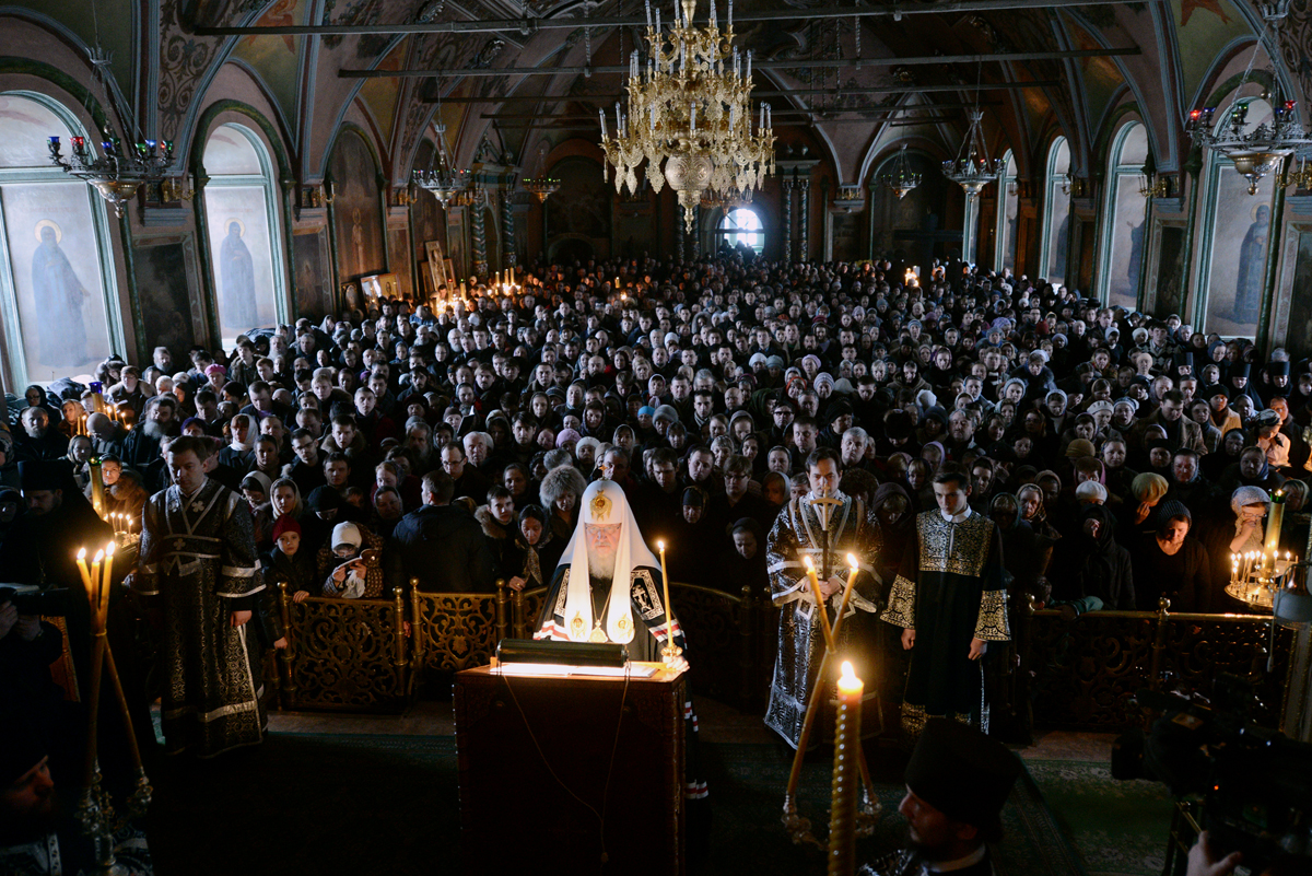 Вечерня в православной церкви