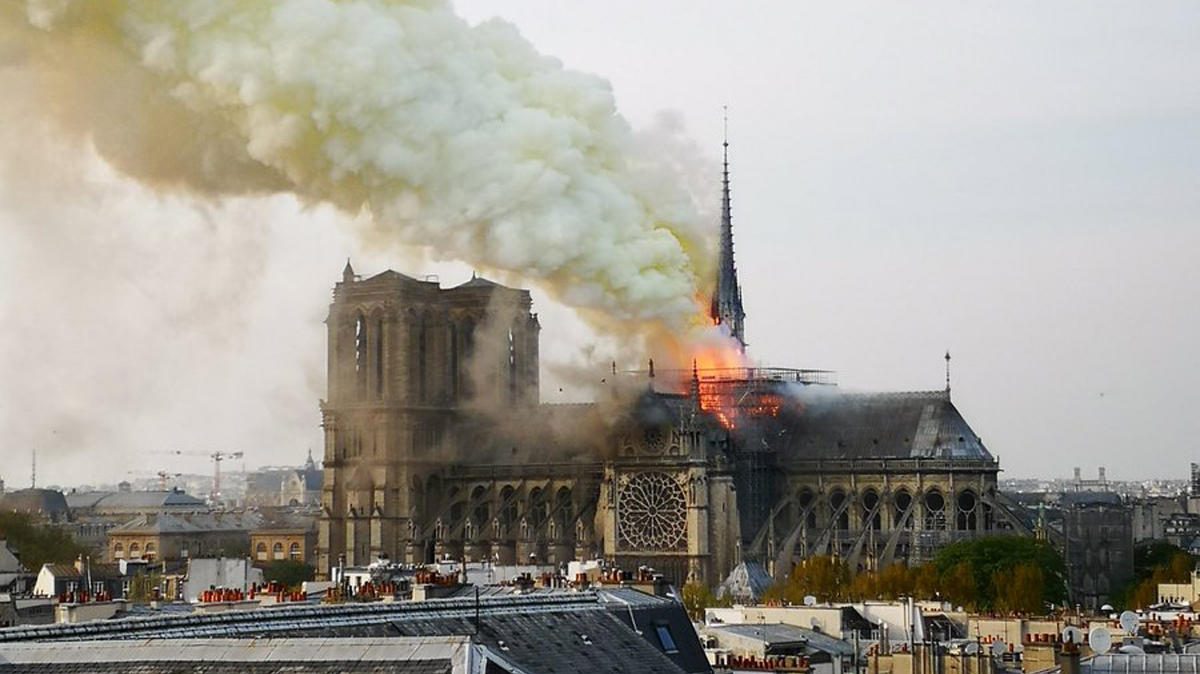 пожар Notre-Dame