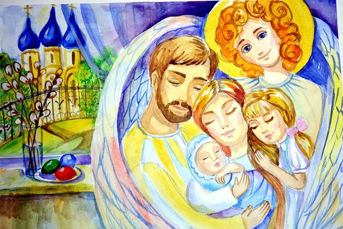 Крепка семья традициями. Православная семья. Счастливая православная семья. Семья рисунок. Рисунок моя семья.